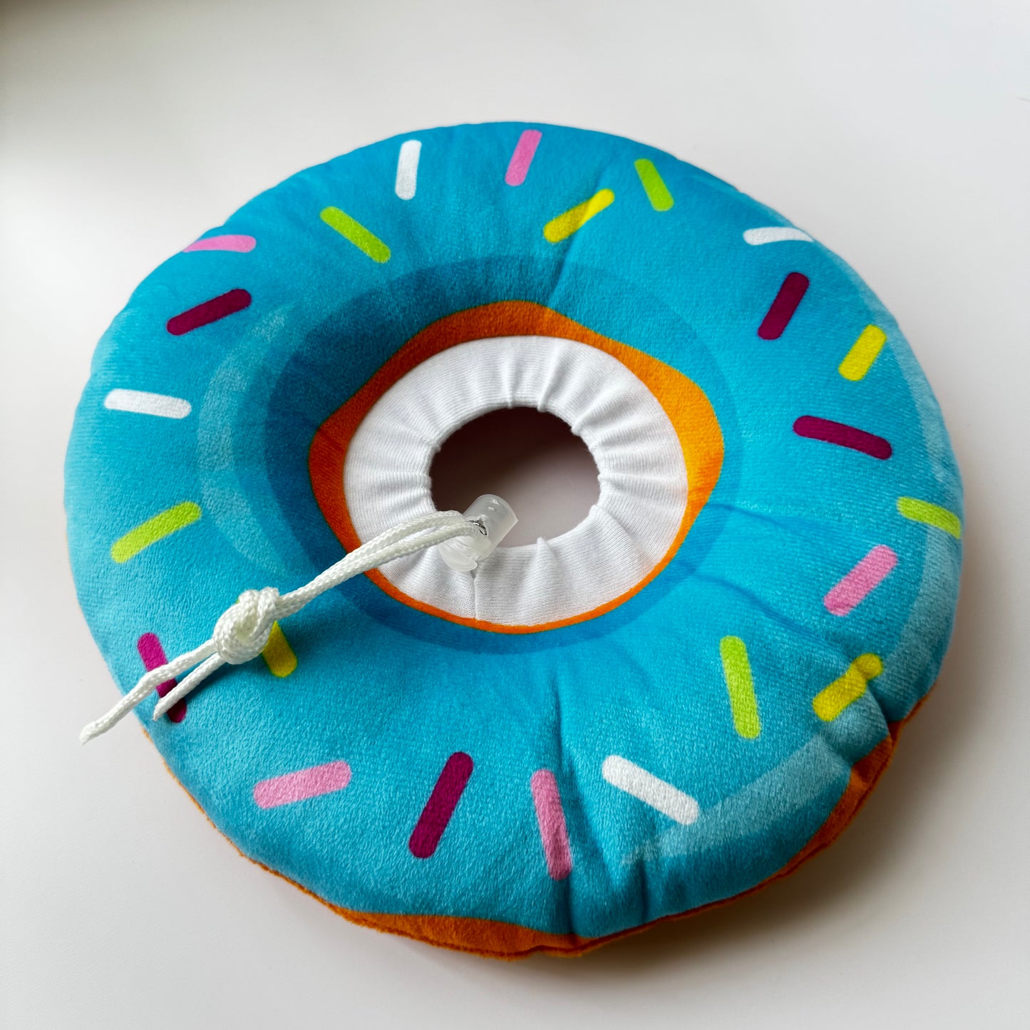 ✨ Soft Donut Pet Collar – Cute Recovery Cone (Pink, Blue & Brown) 🐾