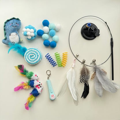 💙 Calm Chase Box  Blue Cat Toy Box