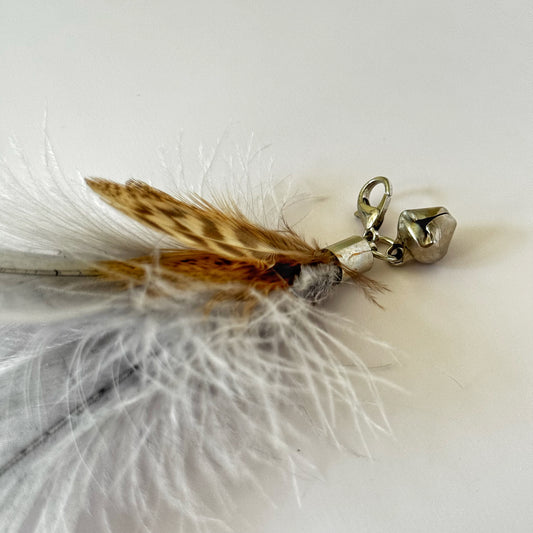 🐾 Feather with Bell for Cat Wand Toy (5 Colors) 🎀