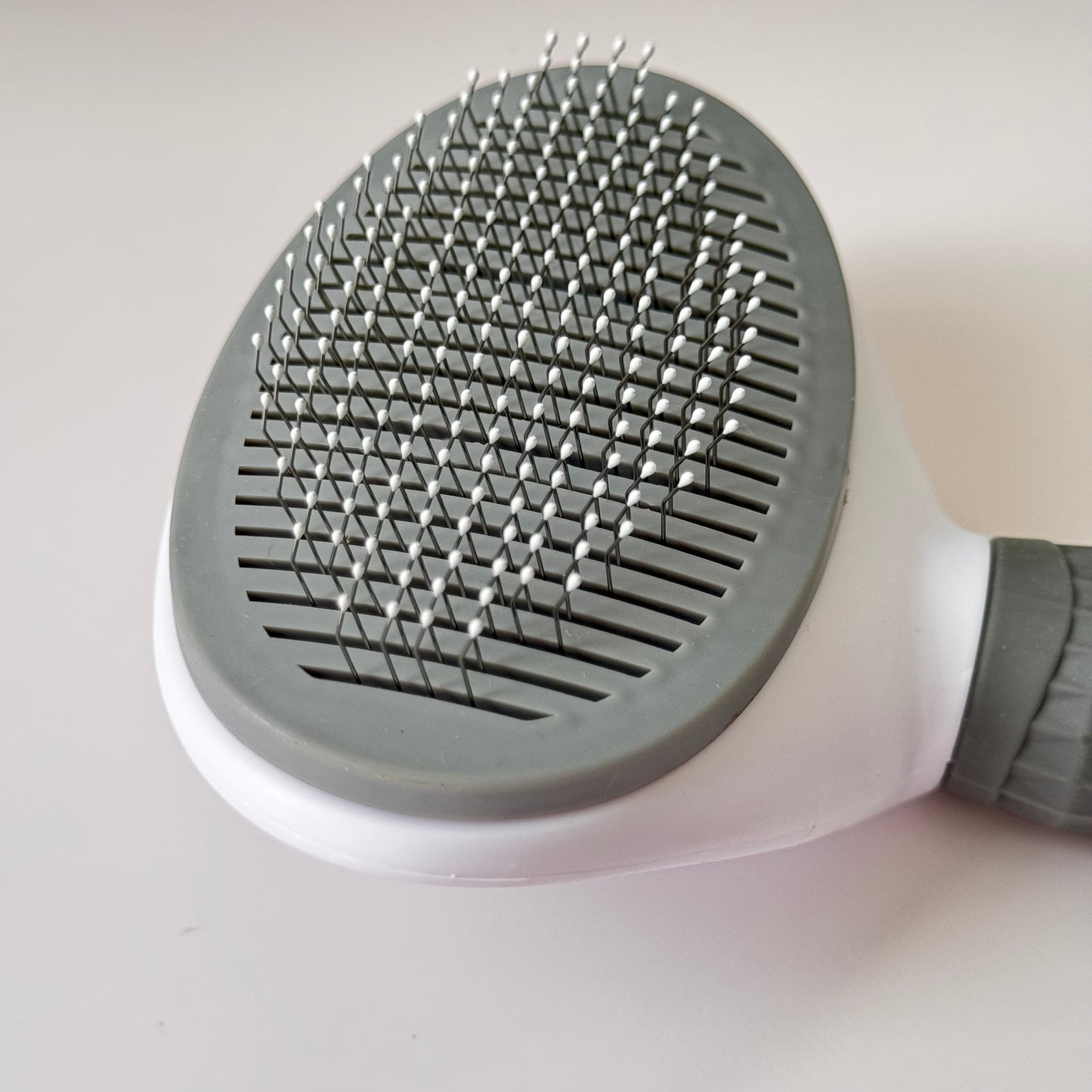 ✨ Pet Grooming Brush for Cats & Dogs – Pink & Gray 🐾