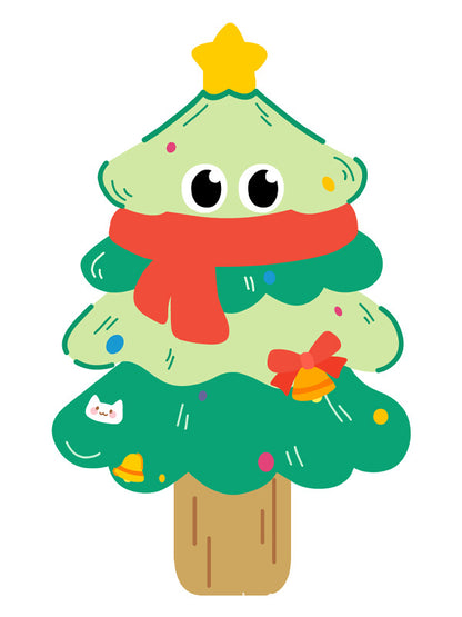 ✨ Cute Cat Scratch Board – Fun Shapes (Carrot, Strawberry, Christmas Tree & Cat) 🐾