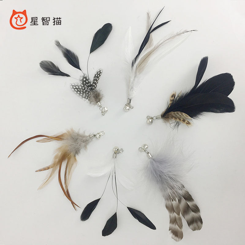 ✨Feather Wand Attachments for Cats – Set of 6✨