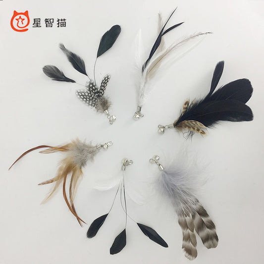 ✨Feather Wand Attachments for Cats – Set of 6✨