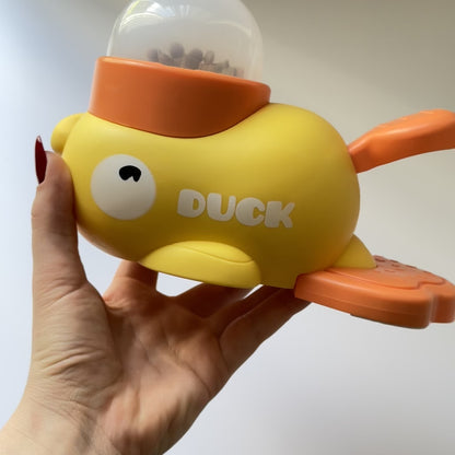 🐾 Interactive Yellow Duck Toy for Cats 🦆